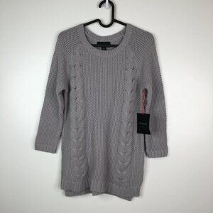 Cynthia Rowley Chunk Knit Button Back Sweater